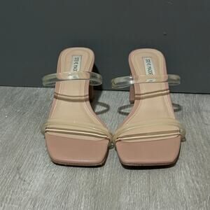 Steve Madden Lilah Square Toe Heeled Sandal, EUC, Size 7.5